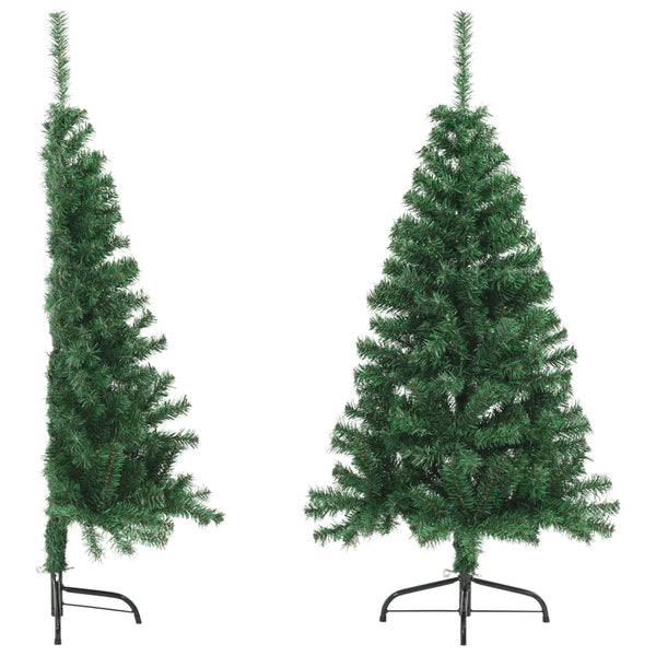 Vidaxl Artificial Half Christmas Tree With Stand Green 150 Cm Pvc Seasonal Decorations