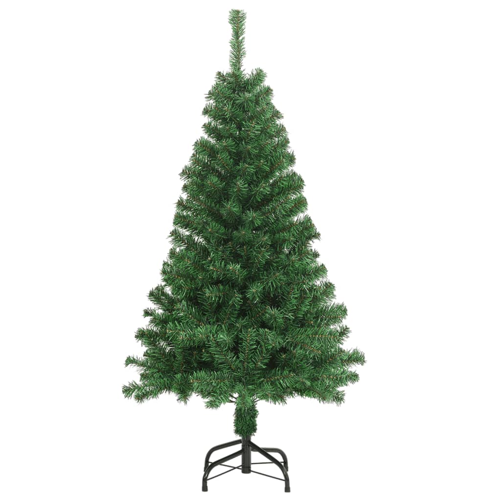 Artificial Christmas Tree With Thick Branches Green 150 Cm Pvc Seasonal Decorations