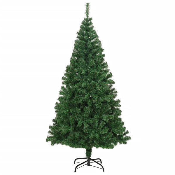 Artificial Christmas Tree With Thick Branches Green 210 Cm Pvc Seasonal Decorations