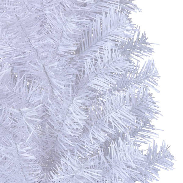 Artificial Christmas Tree With Thick Branches White 150 Cm Pvc Seasonal Decorations