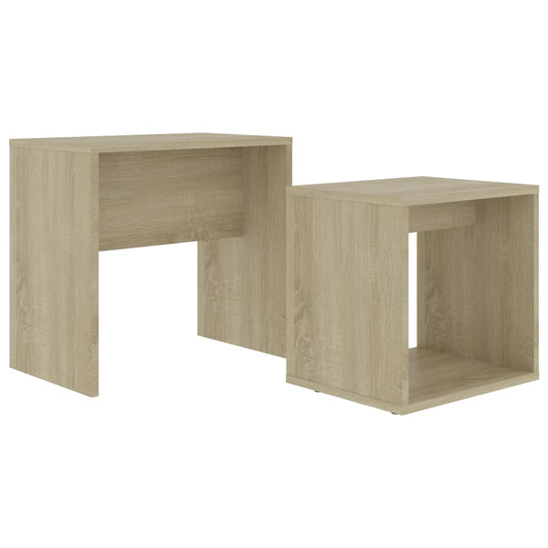 Coffee Table Set Sonoma Oak 48X30x45 Cm Engineered Wood Coffee Tables