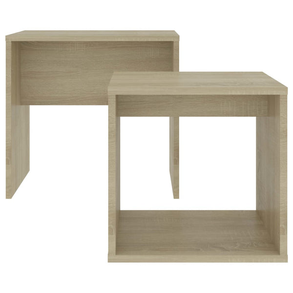 Coffee Table Set Sonoma Oak 48X30x45 Cm Engineered Wood Coffee Tables