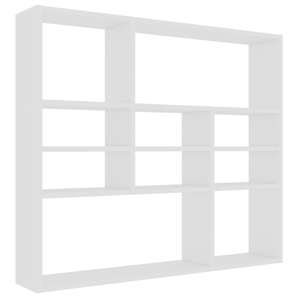 Wall Shelf White 90X16x78 Cm Engineered Wood Wall Shelves