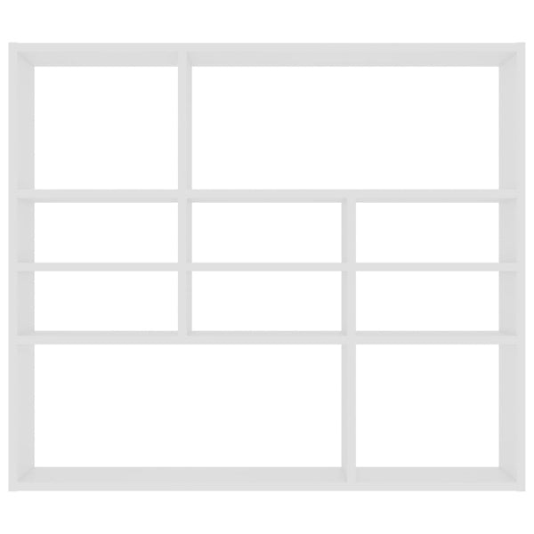 Wall Shelf White 90X16x78 Cm Engineered Wood Wall Shelves