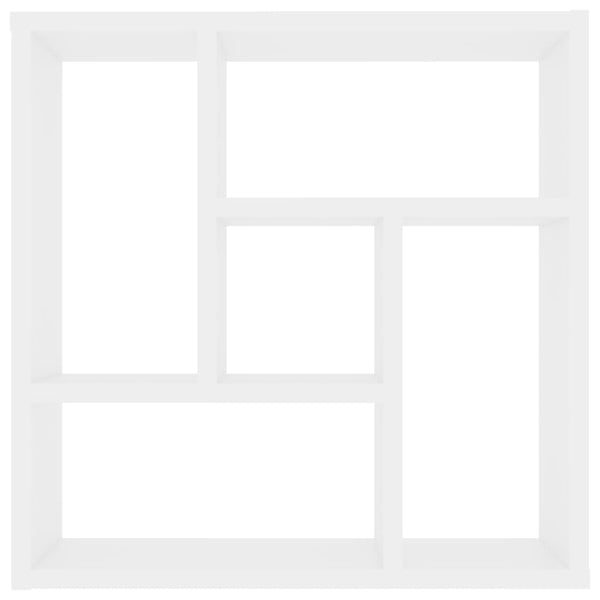 Wall Shelf White 45.1X16x45.1 Cm Engineered Wood Wall Shelves