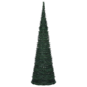 Pop-Up String Artificial Pre-Lit Christmas Tree Green 150 Cm