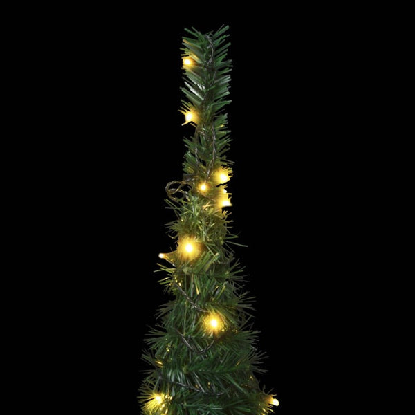 Vidaxl Pop Up String Artificial Pre Lit Christmas Tree Green 150 Cm Seasonal Decorations