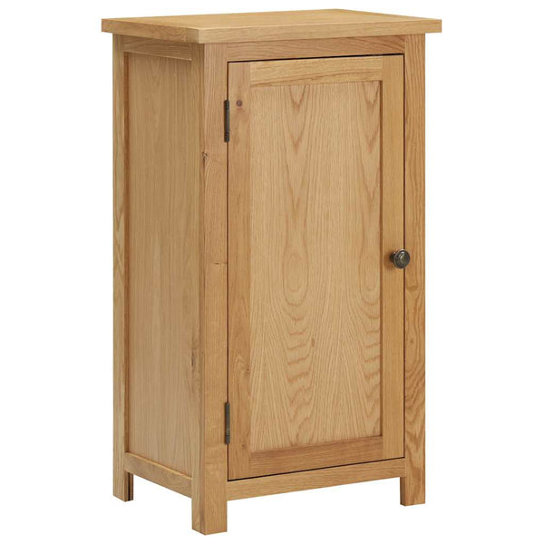 Solid Oak Wood Cupboard 45X32x85 Cm With Shelves And 1 Door Cabinets & Cupboards