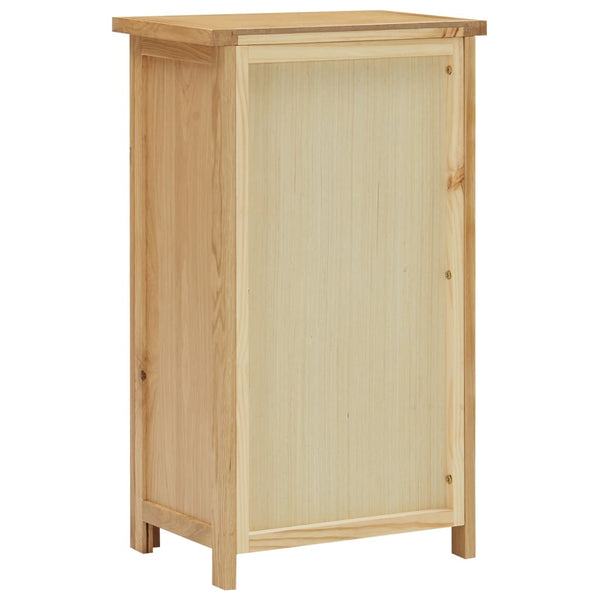 Solid Oak Wood Cupboard 45X32x85 Cm With Shelves And 1 Door Cabinets & Cupboards