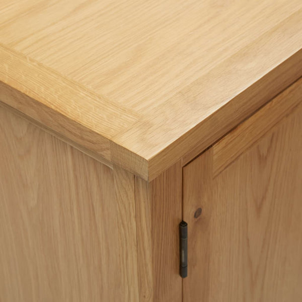 Solid Oak Wood Cupboard 45X32x85 Cm With Shelves And 1 Door Cabinets & Cupboards