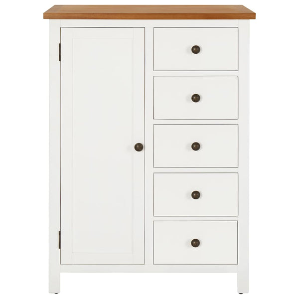 Vidaxl Wardrobe 76X52x105 Cm Solid Oak Wood Wardrobes