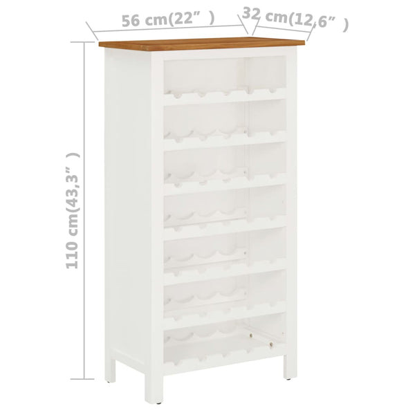 Solid Oak Wood Wine Cabinet 56X32x110 Cm Wine Fridges