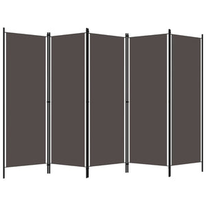 5-Panel Room Divider Anthracite 250X180 Cm