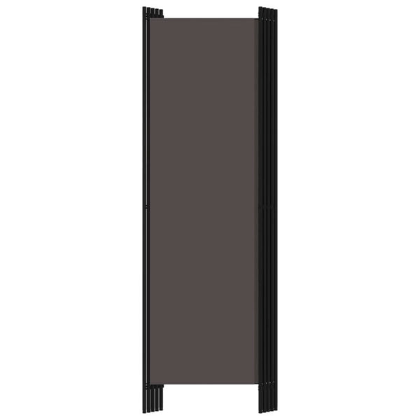 Vidaxl 5 Panel Room Divider Anthracite 250X180 Cm Screens & Room Dividers