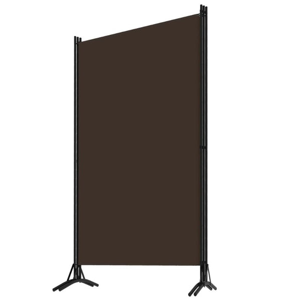 Vidaxl 3 Panel Room Divider Brown 260X180 Cm Fabric Screens & Room Dividers