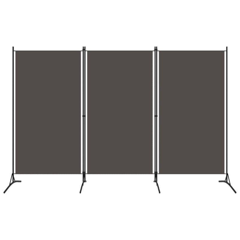 3 Panel Room Divider Anthracite 260X180 Cm Screens & Room Dividers