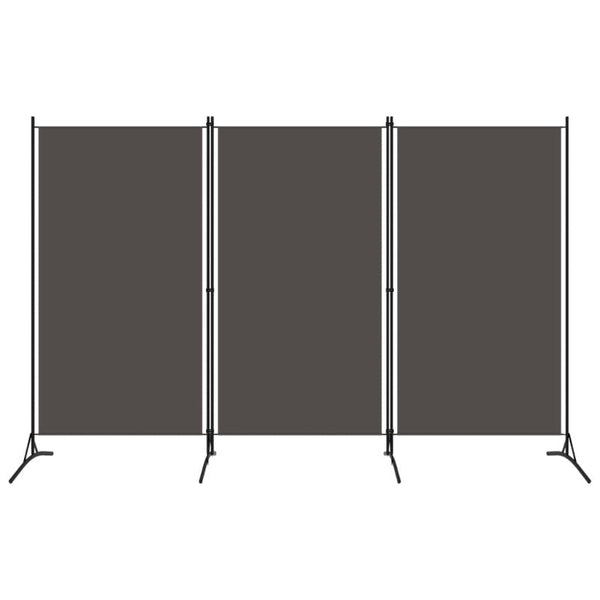 3 Panel Room Divider Anthracite 260X180 Cm Screens & Room Dividers
