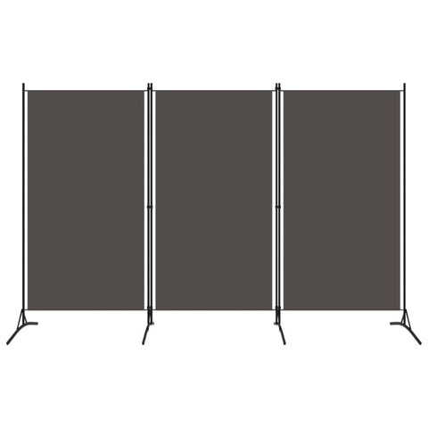 3 Panel Room Divider Anthracite 260X180 Cm Screens & Room Dividers