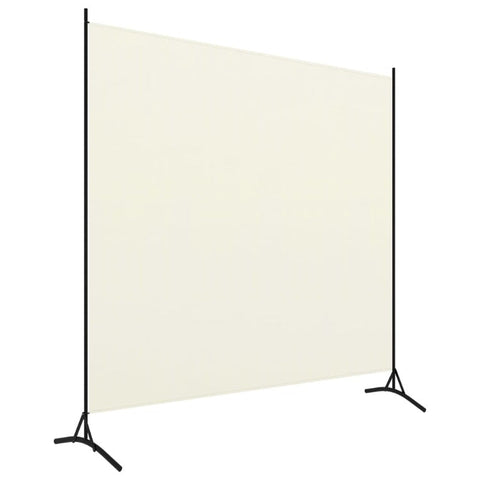 Room Divider Cream 175X180 Cm Fabric Screens & Room Dividers