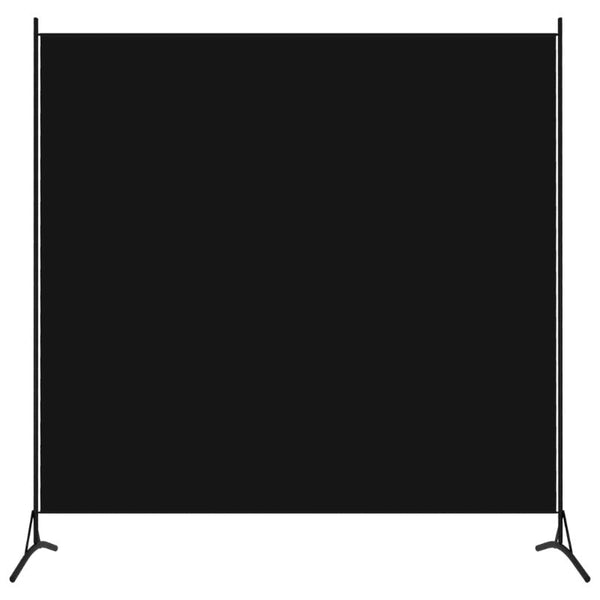 Room Divider Black 175X180 Cm Fabric Screens & Room Dividers