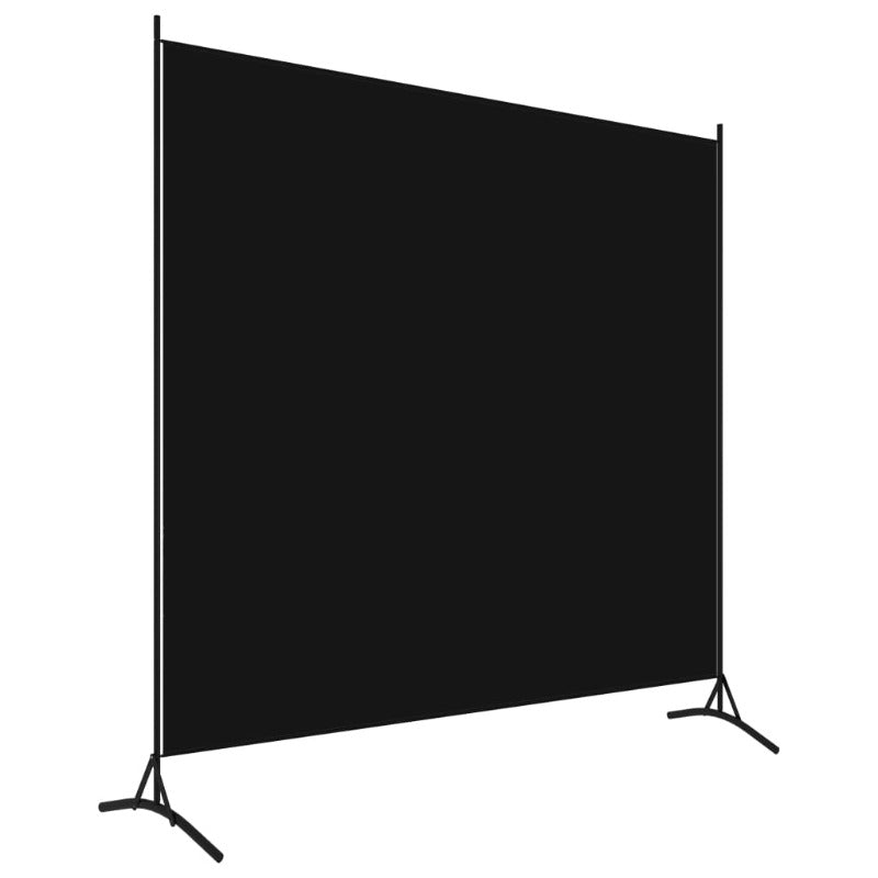 Room Divider Black 175X180 Cm Fabric Screens & Room Dividers