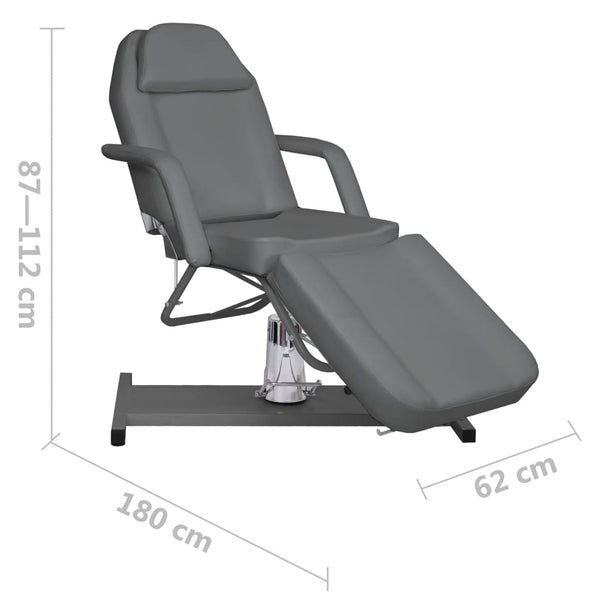 Vidaxl Massage Table Grey 180X62x(87 112) Cm Massage Tables & Chairs