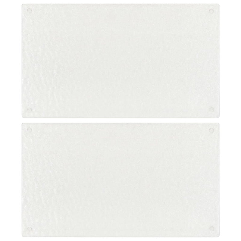 Cutting Boards Chopping Boards 2 Pcs Transparent Bubbles Pattern Tempered Glass