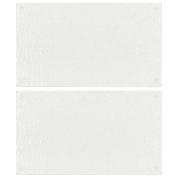 Cutting Boards Chopping Boards 2 Pcs Transparent Bubbles Pattern Tempered Glass