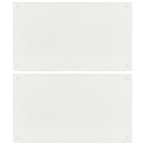 Chopping Boards 2 Pcs Transparent Bubbles Pattern Tempered Glass Cutting Boards