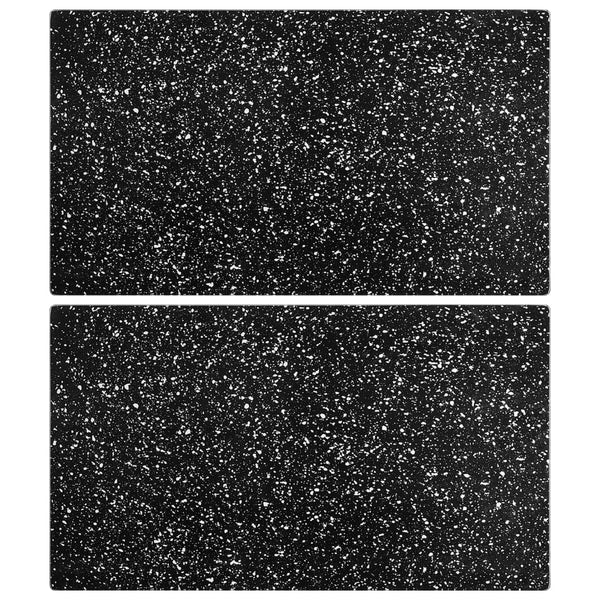 Chopping Boards 2 Pcs With Granite Pattern Tempered Glass Cutting Boards