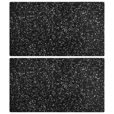 Chopping Boards 2 Pcs With Granite Pattern Tempered Glass Cutting Boards
