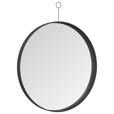Hanging Mirror With Hook Black 50 Cm