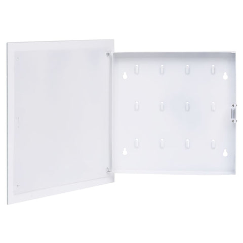 Key Box With Magnetic Board White 35X35x5.5 Cm Key Safes Boxes & Hideaways