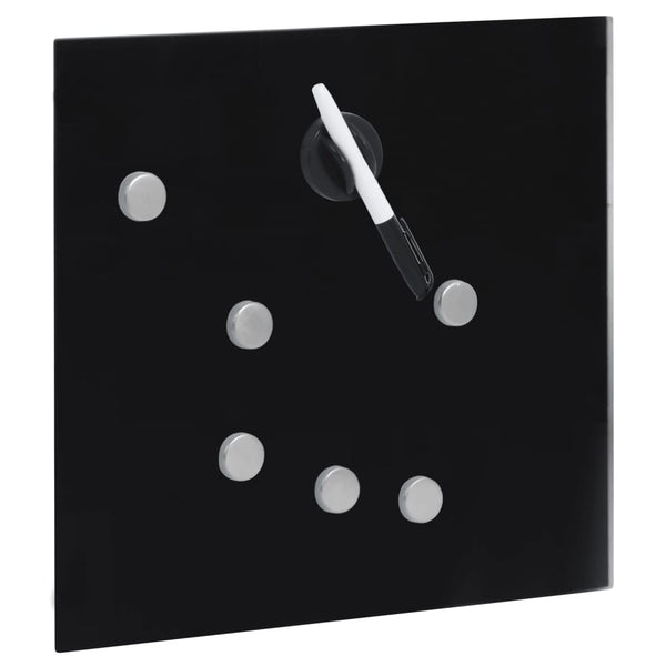 Key Box With Magnetic Board Black 35X35x5.5 Cm Key Holders