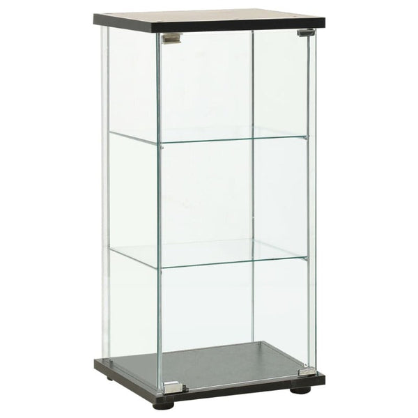 Cabinets & Cupboards Storage Cabinet Tempered Glass Black