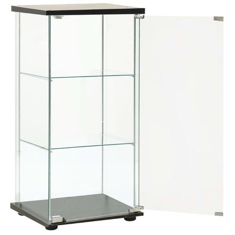 Cabinets & Cupboards Storage Cabinet Tempered Glass Black