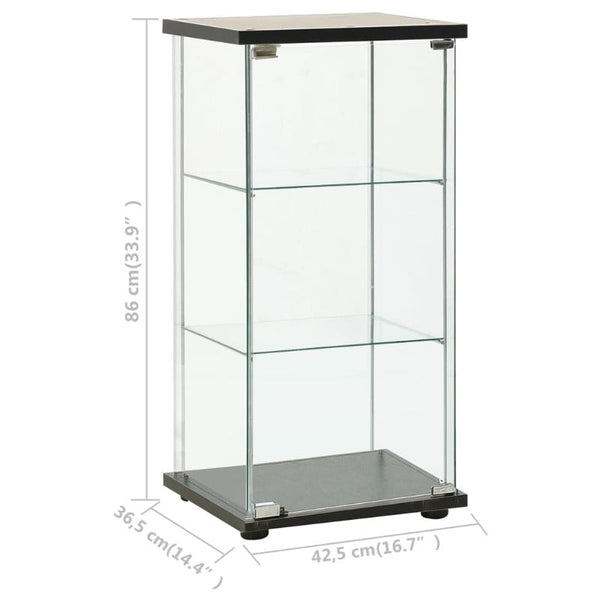 Cabinets & Cupboards Storage Cabinet Tempered Glass Black