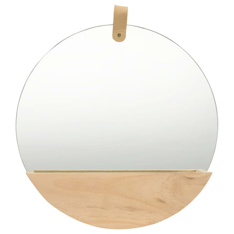 Wall Mirror Solid Pinewood 35 Cm Mirrors