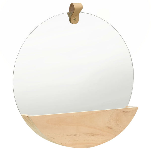 Wall Mirror Solid Pinewood 35 Cm Mirrors