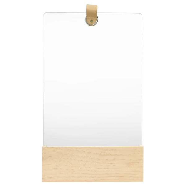 Wall Mirror Solid Pinewood 23X39.5 Cm Mirrors