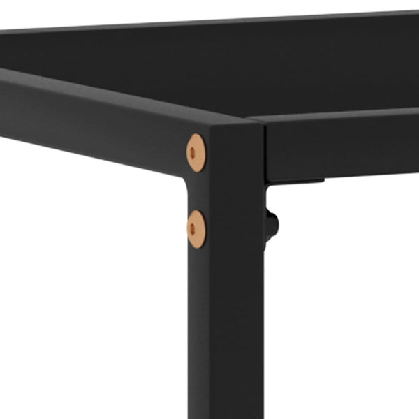 Vidaxl Console Table Black 60X35x75 Cm Tempered Glass Side Tables