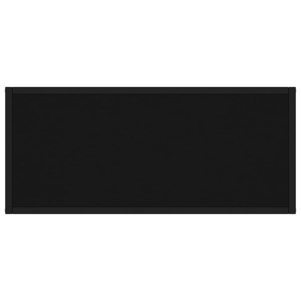 Console Table Black 80X35x75 Cm Tempered Glass Hall Tables