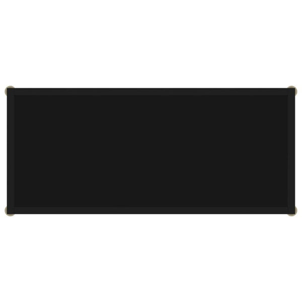 Console Table Black 80X35x75 Cm Tempered Glass Tables