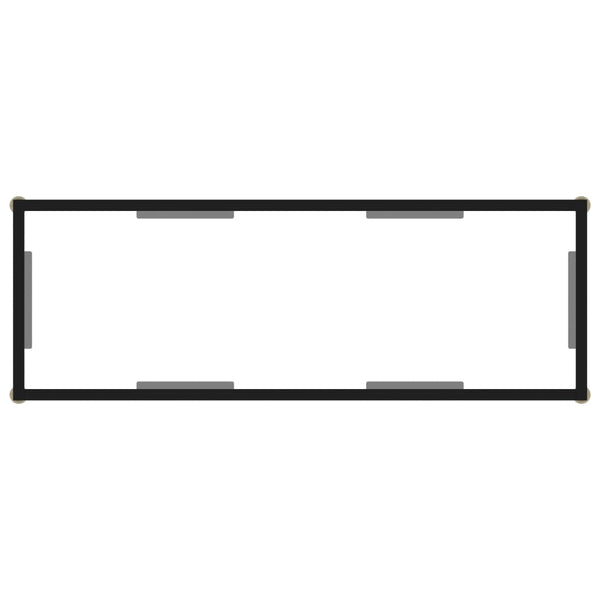 Console Table Transparent 100X35x75 Cm Tempered Glass Hall Tables