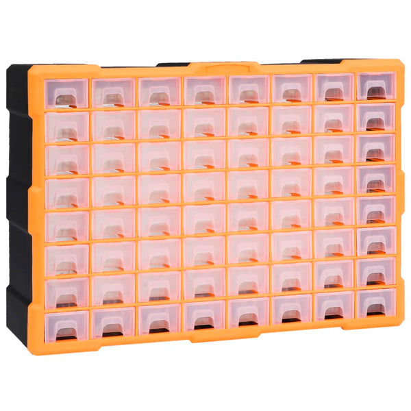 Multi Drawer Organiser With 64 Drawers 52X16x37.5 Cm Tool Cabinets & Cupboards
