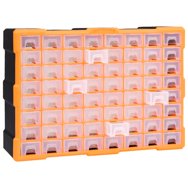 Multi Drawer Organiser With 64 Drawers 52X16x37.5 Cm Tool Cabinets & Cupboards