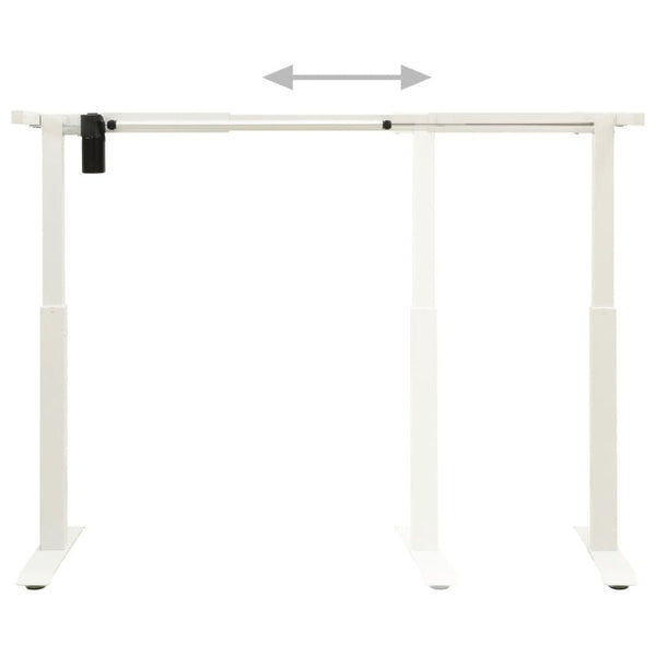 Home Office Desks Electric Motorised Standing Desk Frame Height Adjustable White