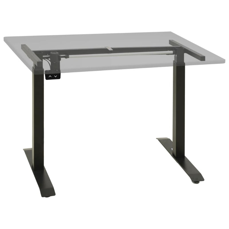 Electric Motorised Standing Desk Frame Height Black Home Office Desks