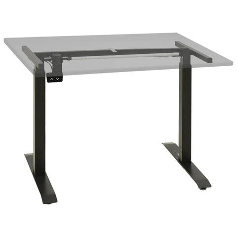 Home Office Desks Electric Motorised Standing Desk Frame Height Adjustable Black