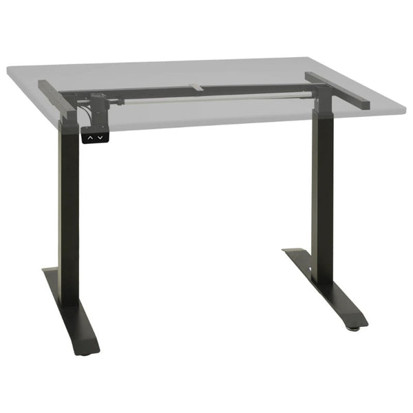 Electric Motorised Standing Desk Frame Height Black Home Office Desks
